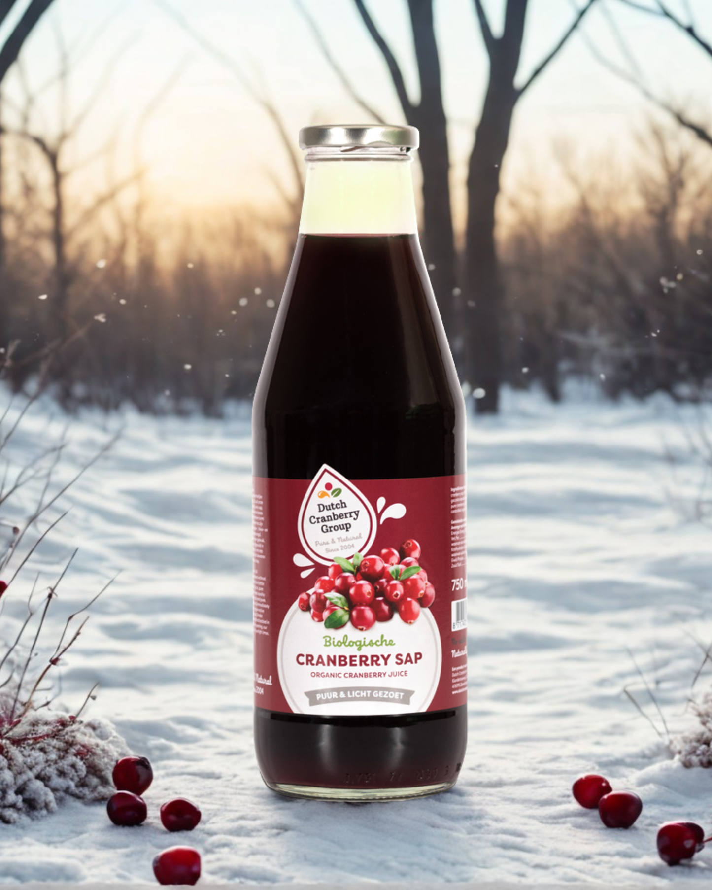 BIO Cranberrysap Ongezoet - 750ml