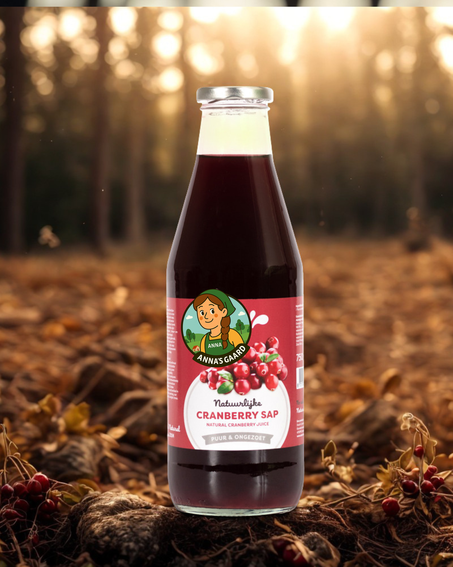 BIO Cranberrysap Ongezoet - 750ml